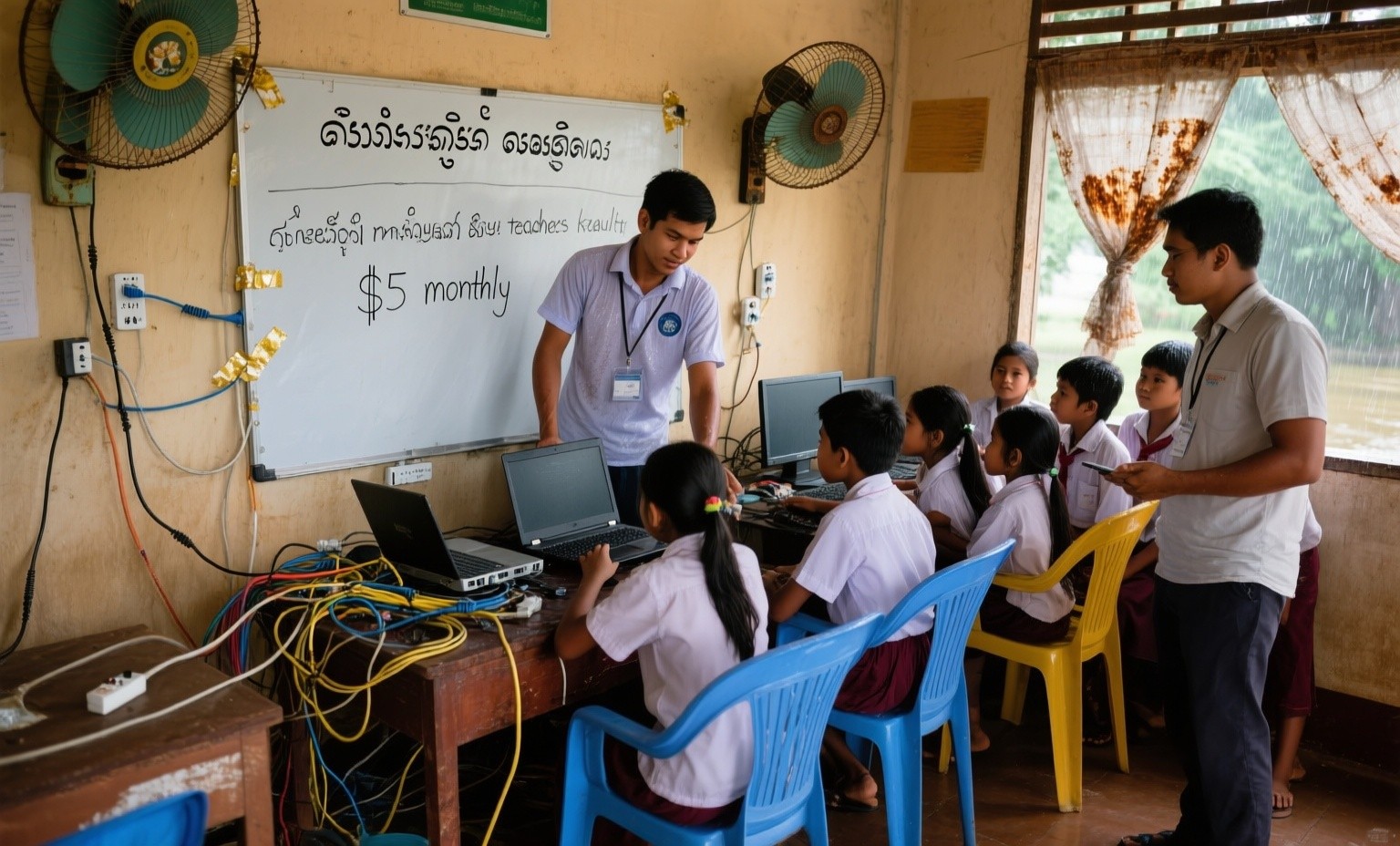 The $5 internet challenge: How US educational institutions are partnering with Cambodian communities to deliver affordable connectivity